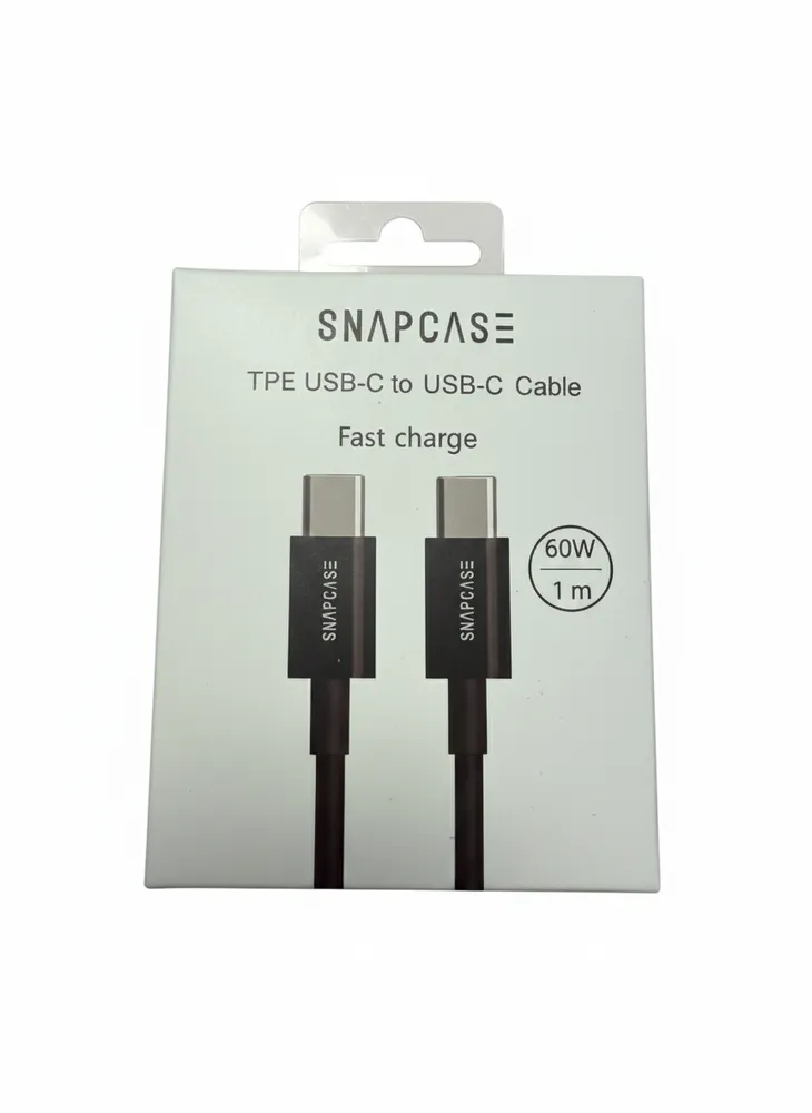Snapcase 60W USB C - C (1m) Black Edition