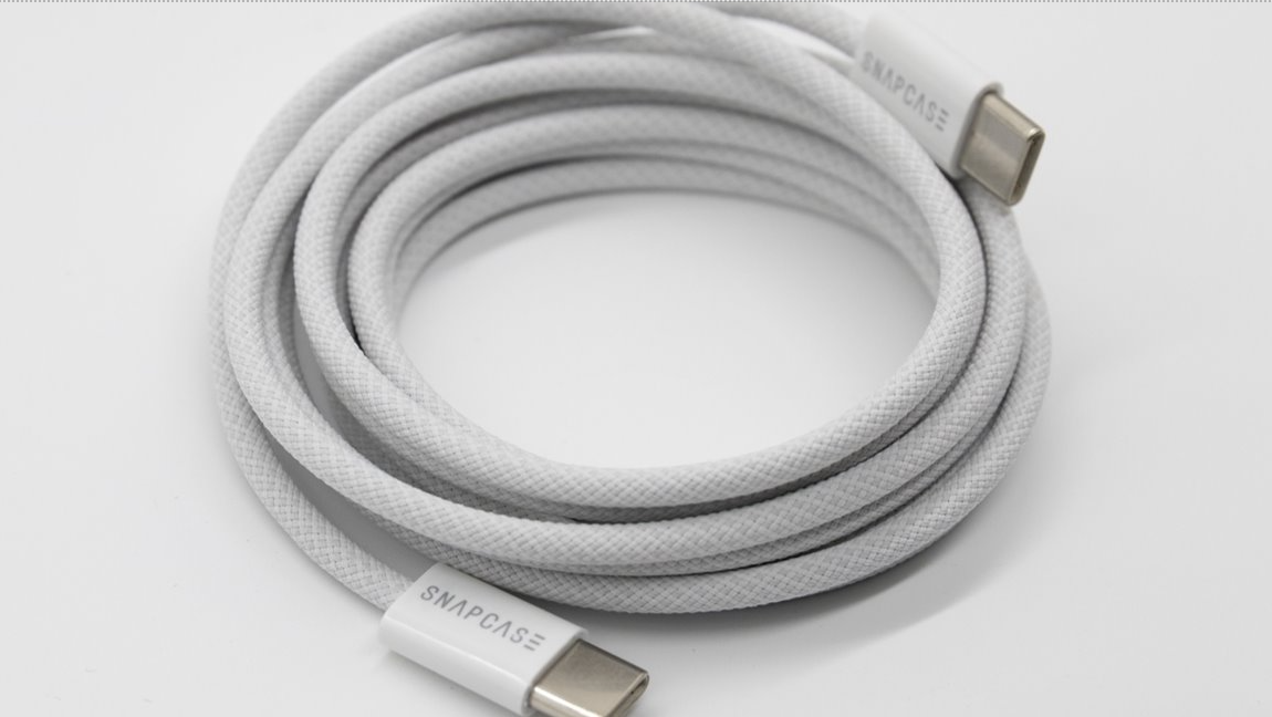 Snapcase 60W USB C - C flätad kabel (2m)