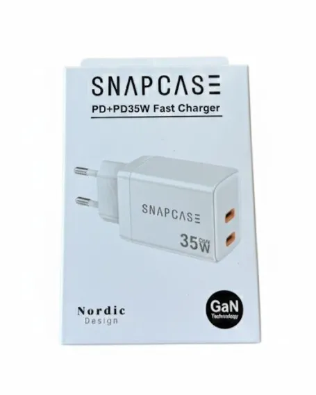 Snapcase 35W GaN Snabbladdare dubbla USB-C