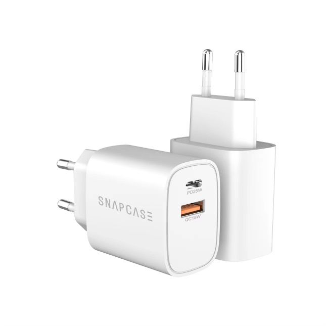 Snapcase 25W GaN Snabbladdare USB-C & USB-A