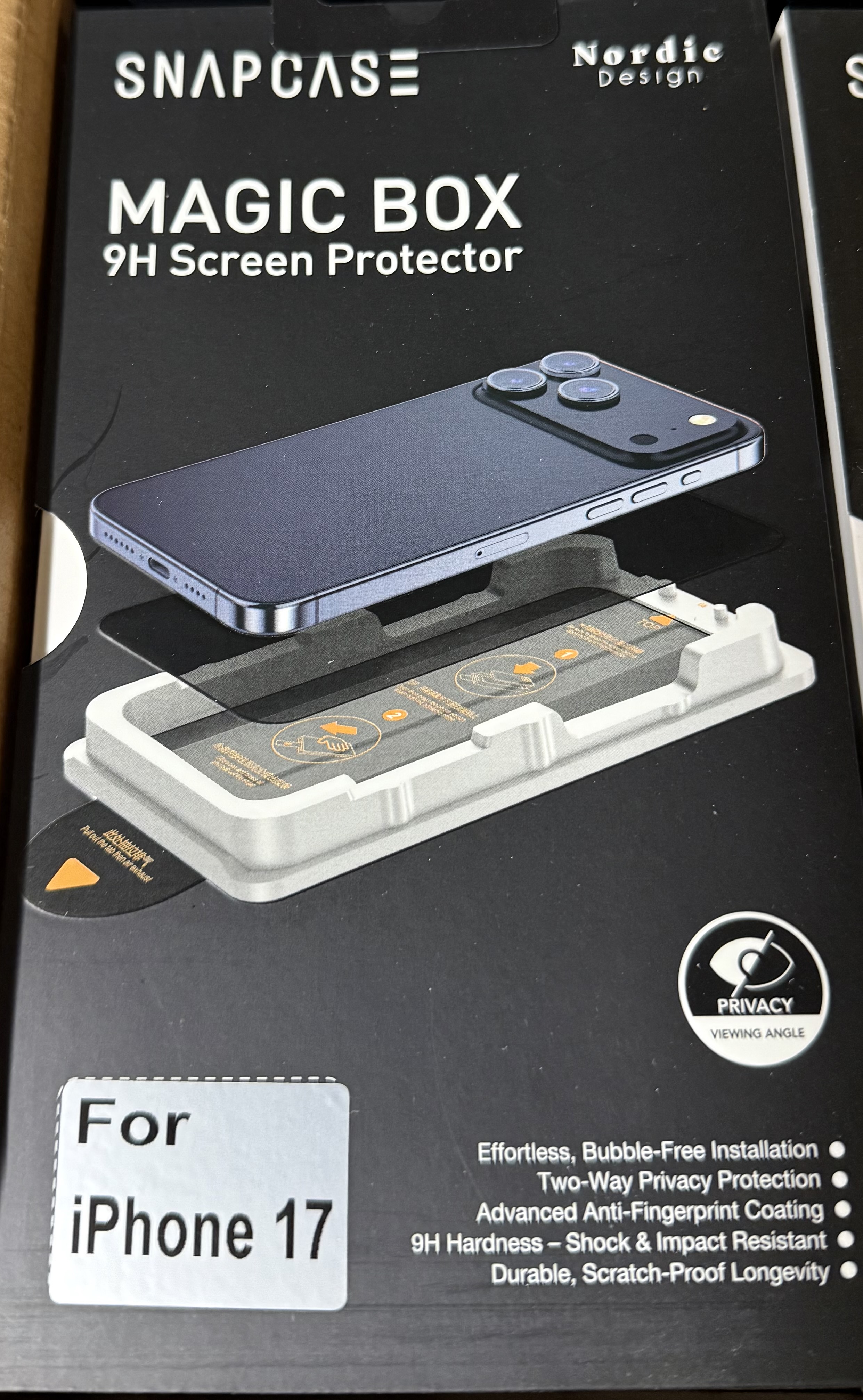 Snapcase MagicBox Skärmskydd iPhone 17 Pro (Privacy)