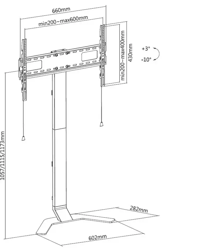 Mozi Art Series FS-11 golvstativ för 37-80