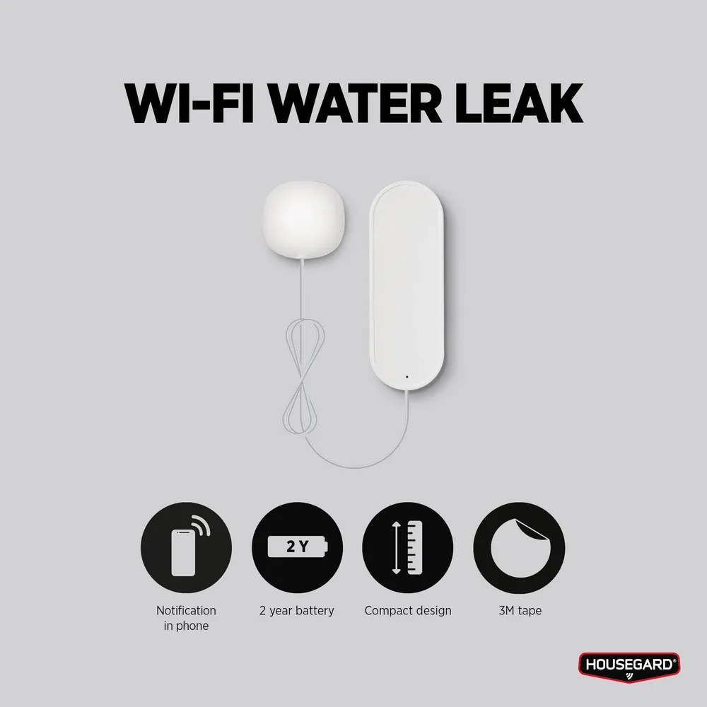 Housegard WA202 vattenlarm WiFi, vattenläckagesensor - 11