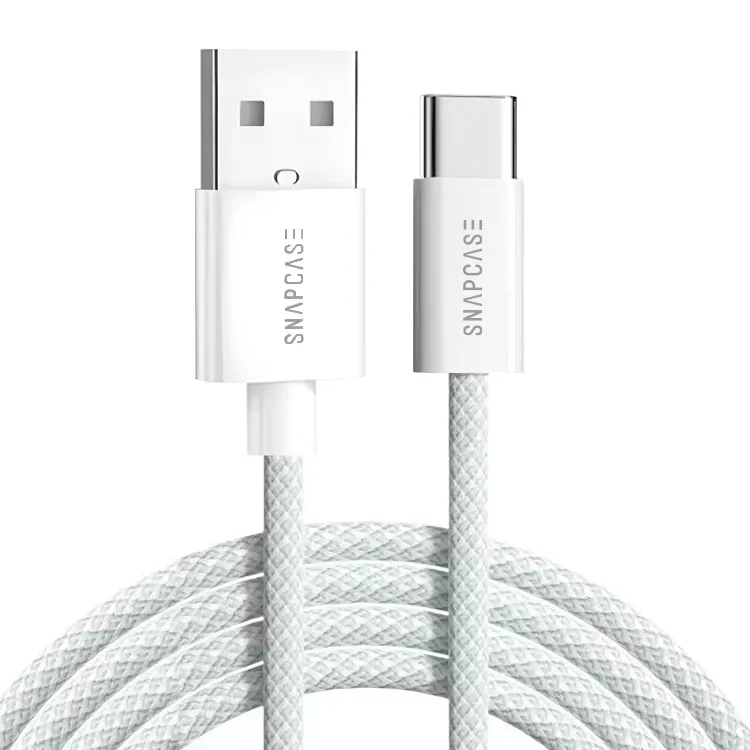 Snapcase 60W USB A - USB C Flätad kabel (1m)