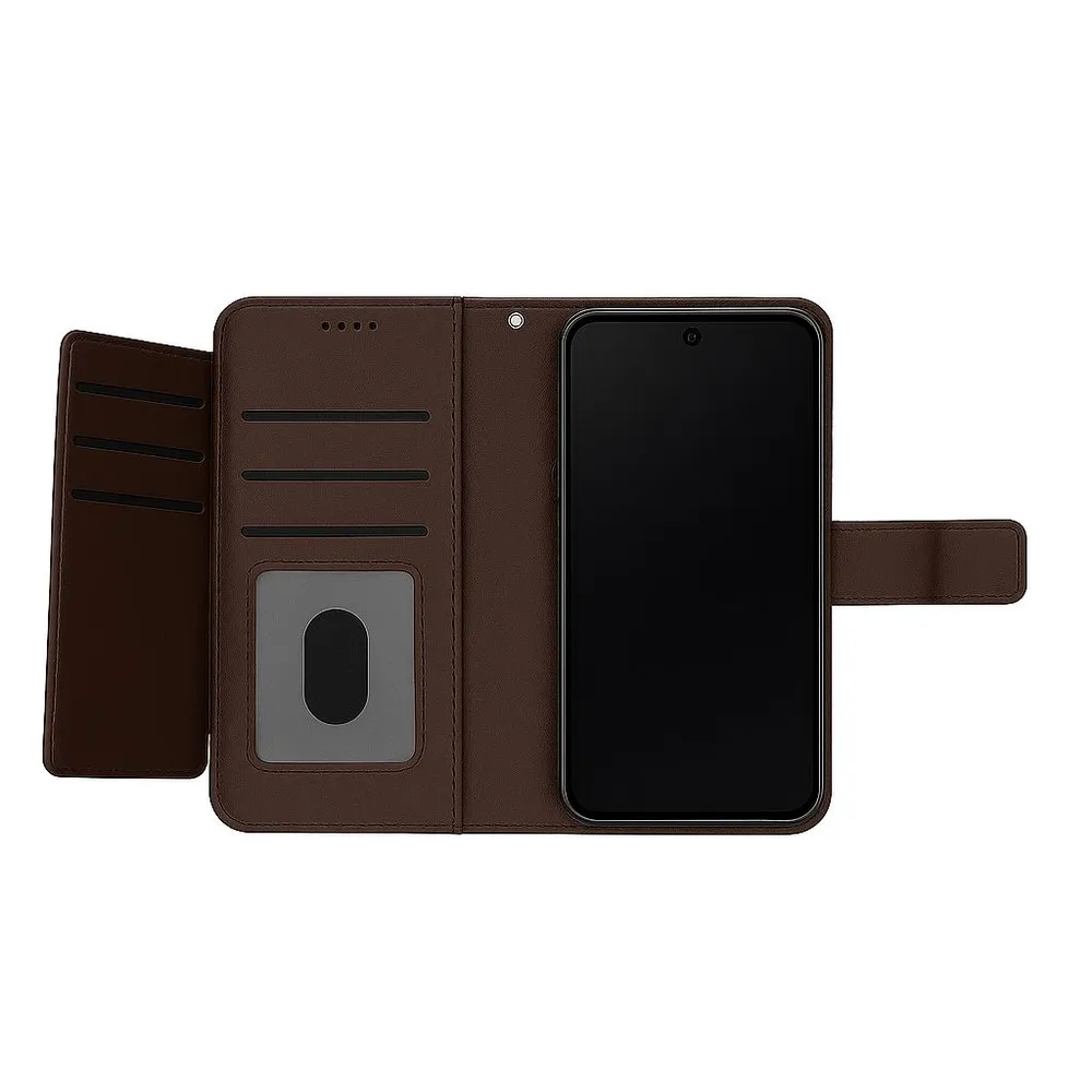 Snapcase Samsung A26 läderplånbok 9 kort (Brun)