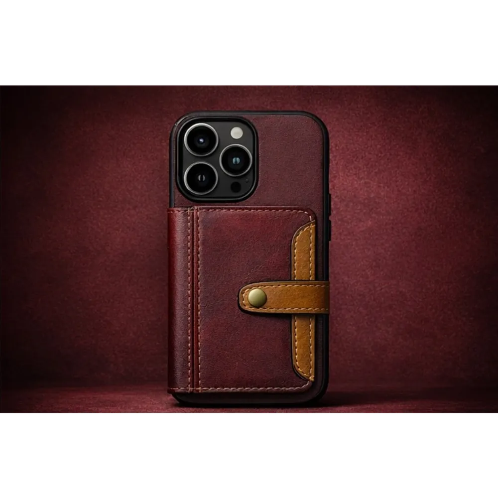 Snapcase RetroWallet iPhone 13/14/15/16e (Röd)