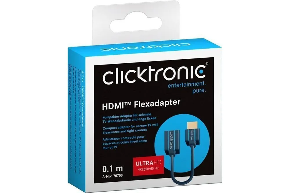 Höghastighets HDMI™-Flexadapter 10 cm Hane-hona - 3