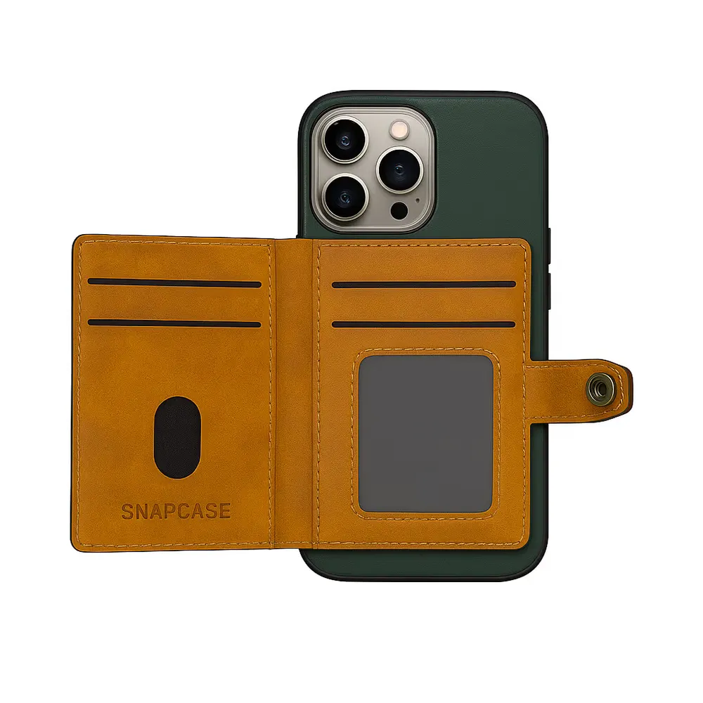 Snapcase RetroWallet iPhone 13/14/15/16e/17e (Grön)
