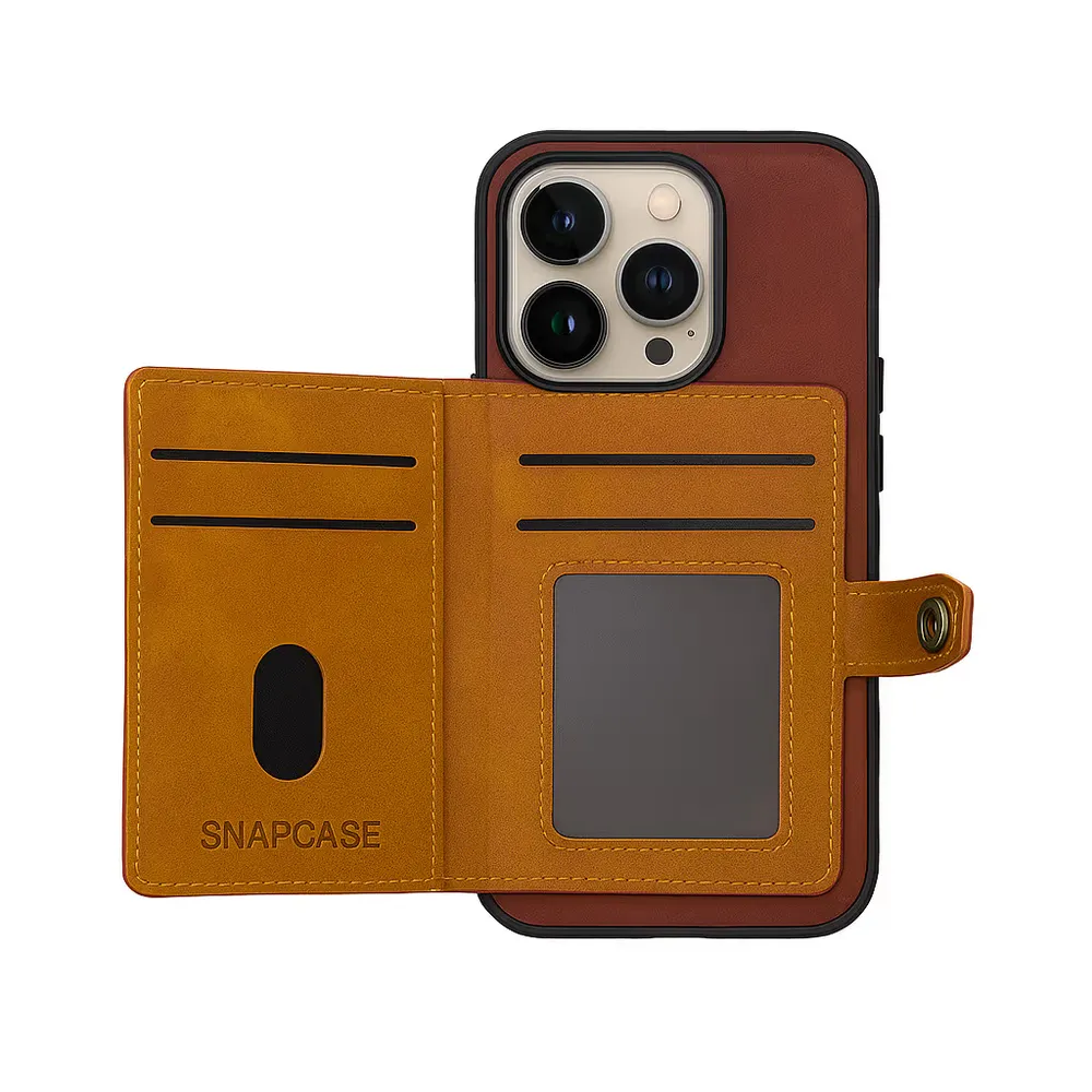 Snapcase RetroWallet iPhone 13/14/15/16e/17e (Röd)