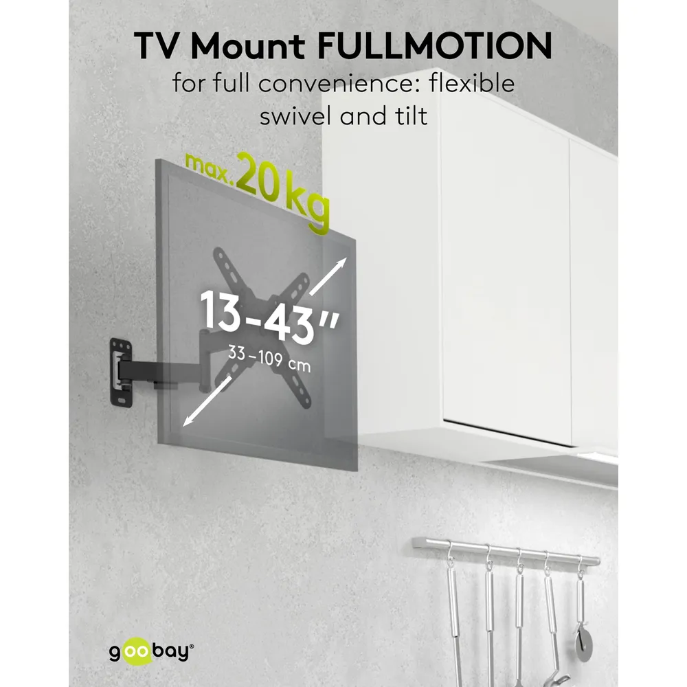 Goobay Essential TV-väggfäste FULLMOTION S 13