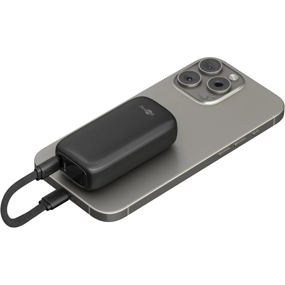 Goobay Powerbank 5 000 mAh 20 W med USB-C-kabel - 4