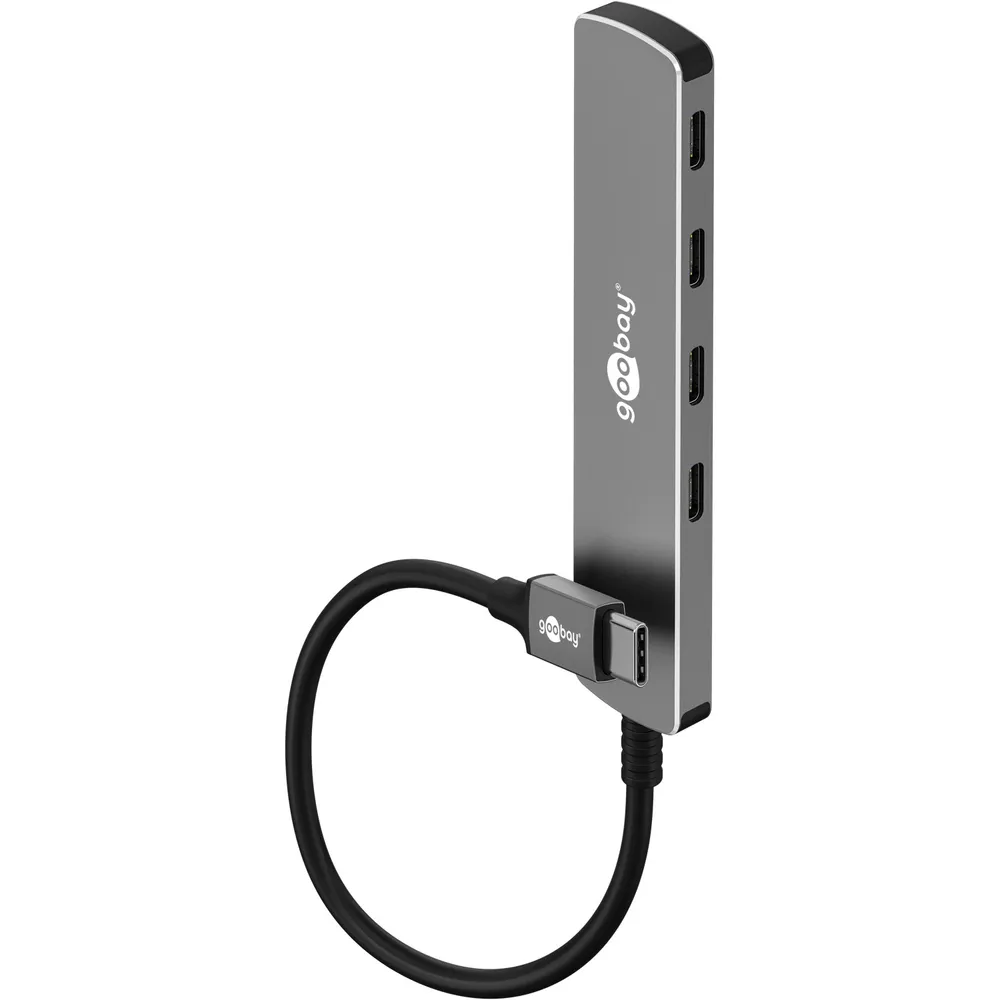 Goobay Advanced 4-port USB-C-hubb USB 3.2 – 5 Gbit/s
