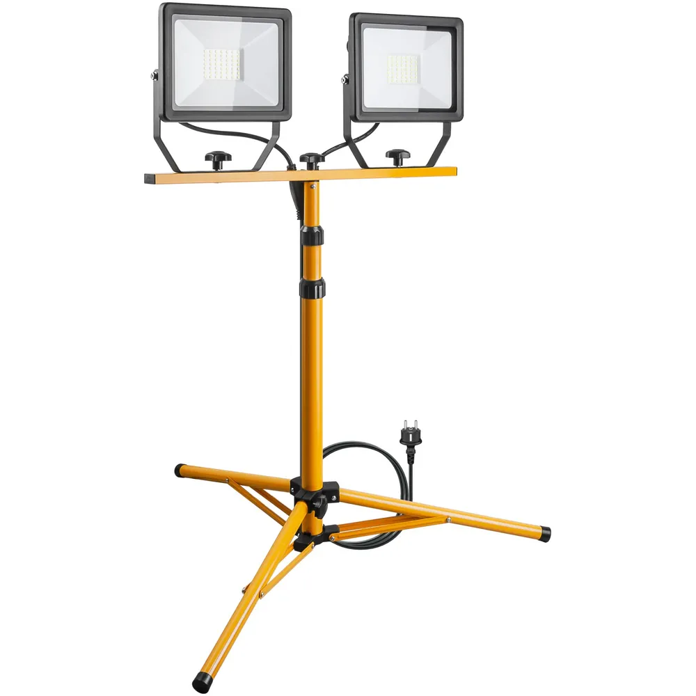 Goobay LED Arbetslampa med teleskopstativ 2x50 W – 8500 lm - 4