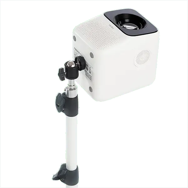Wanbo golvstativ för projektor, justerbart 60–170 cm, vit - 3