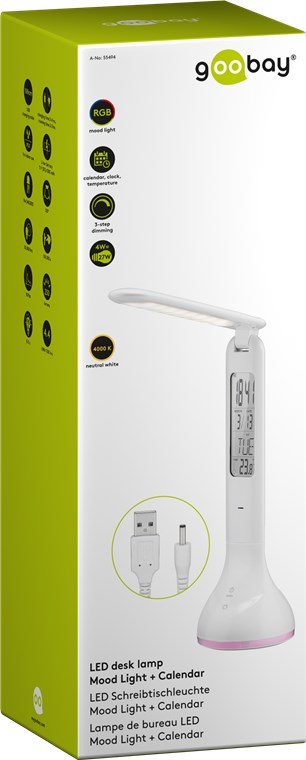 LED-Skrivbordslampa Mood Light + Calendar - 7