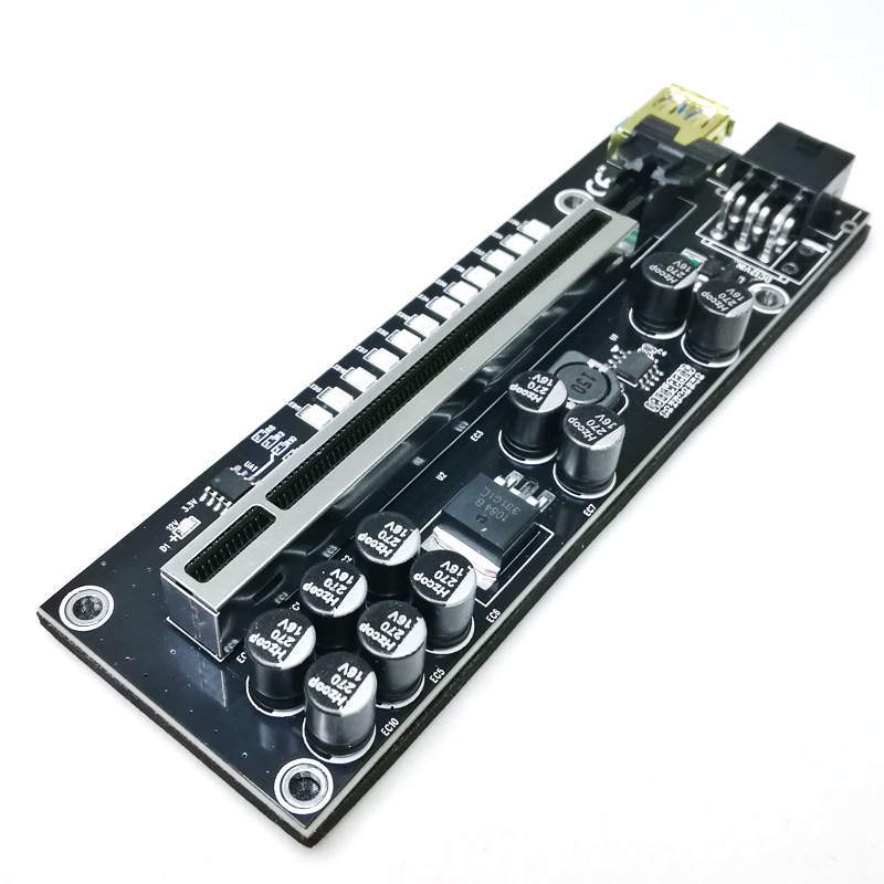 PCI-E Riser 011 Pro Plus Gold USB 3.0 1X to 16X 6PIN, 100cm Kabel