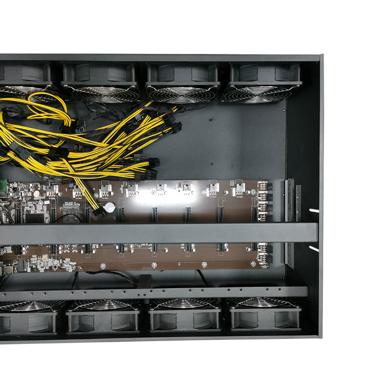 Mining Rig 8 GPU with B75 +G1610+DDR3 8gb + 120GB msata +Cpu FAN +case - 7