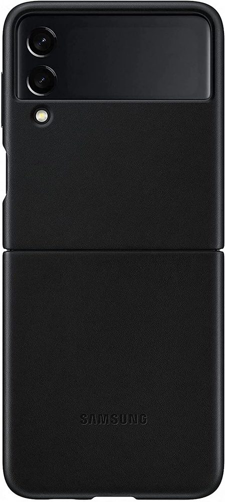 Samsung Leather Cover Galaxy Z Flip 3 Black