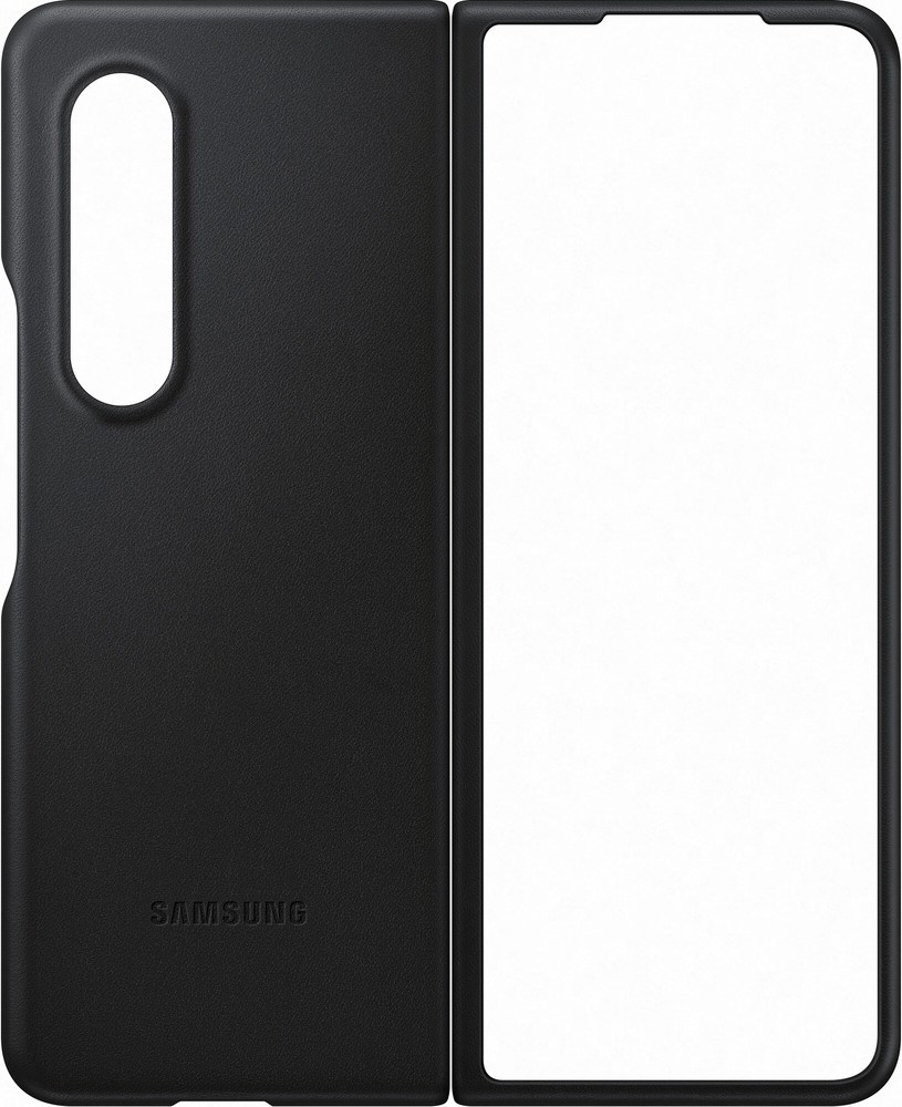 Samsung Leather Cover Galaxy Z Fold 3 Black
