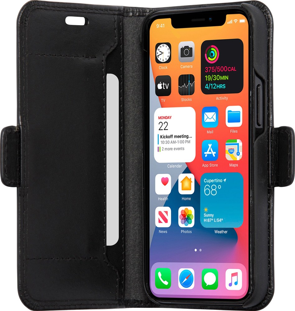 dbramante1928 Copenhagen Slim Wallet Case iPhone 12 Mini Black