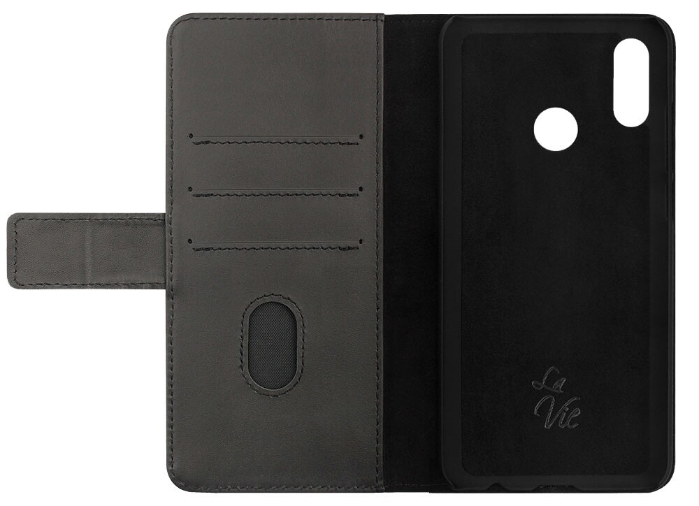 La Vie Huawei P Smart 2019 plånboksfodral (espresso svart)
