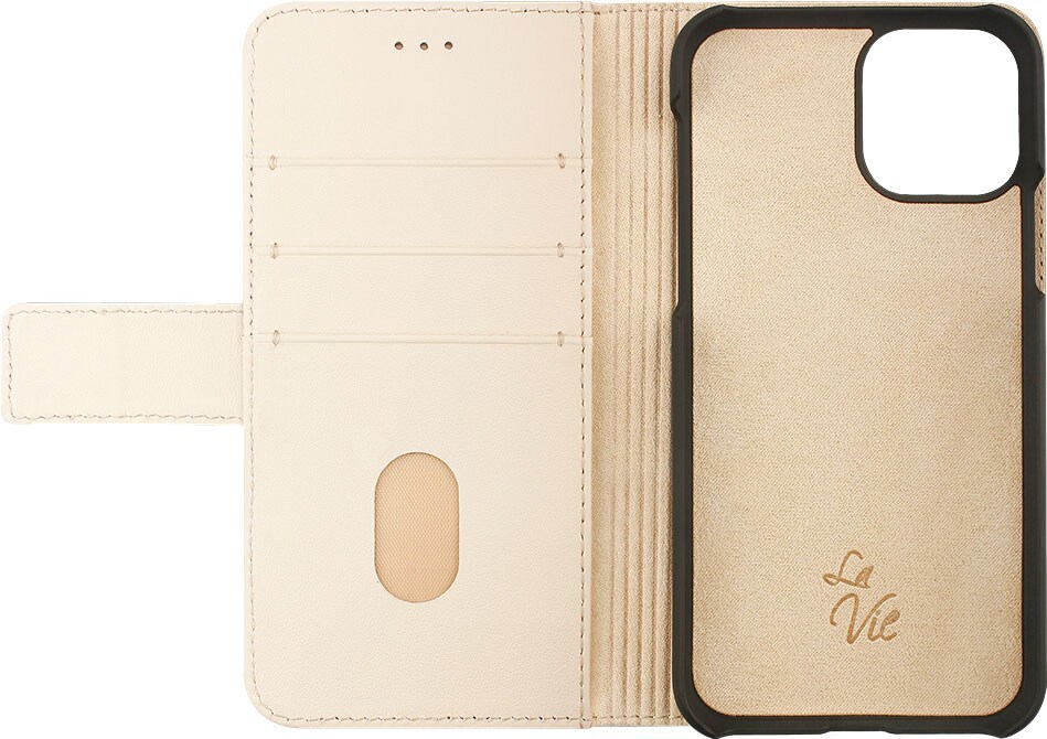 La Vie Apple iPhone 11 Pro Max plånboksfodral (beige)