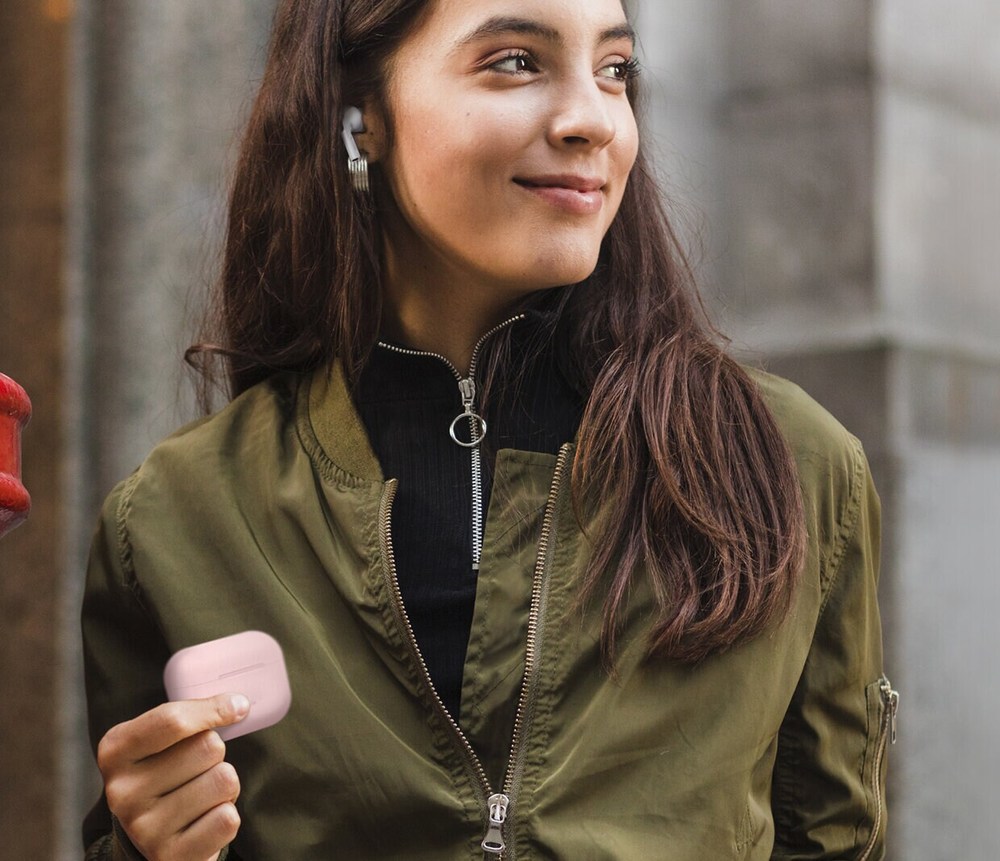 Elago AirPods Pro silikonfodral (rosa) - 2