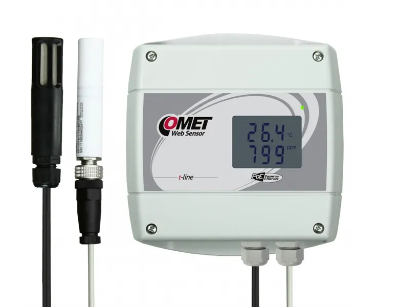 Comet websensor temperatur, RH samt CO2