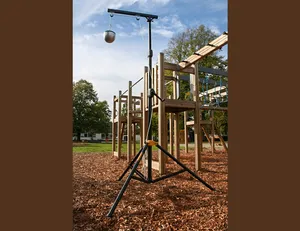 Tripod- ställning för fallhöjdsmätning med HIC-mätare