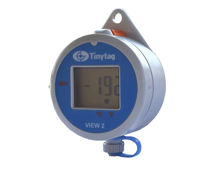 Kryogen temperaturlogger med integrerad PT1000-sensor för transportbehållare med torr kväveånga