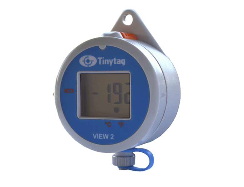 Kryogen temperaturlogger med integrerad PT1000-sensor för transportbehållare med torr kväveånga