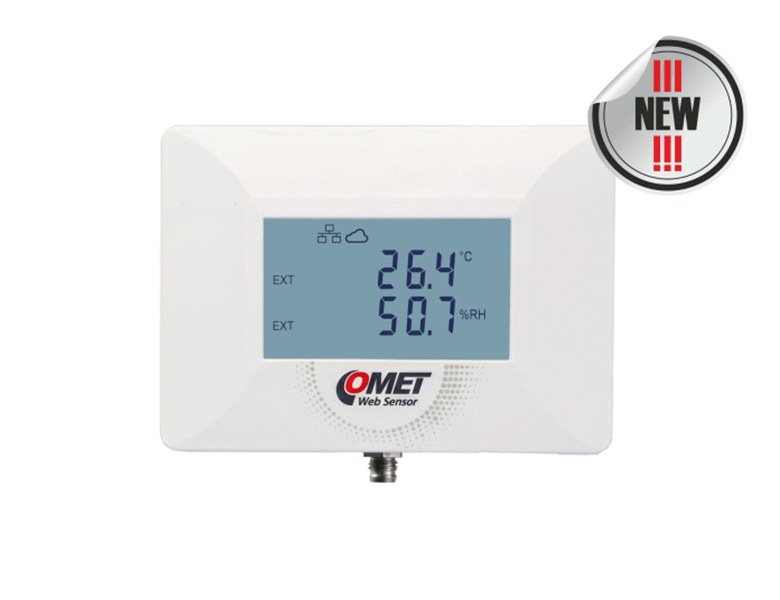 Ethernetsensor för Temperatur, Luftfuktighet eller CO₂ PoE