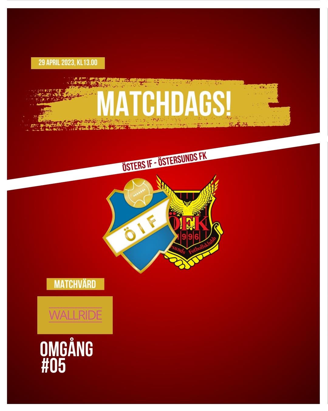 Matchblad Öster Östersunds FK