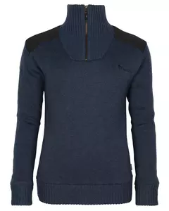 Hurricane Stickad Tröja Dam Pinewood - Mörk Navy Melange 