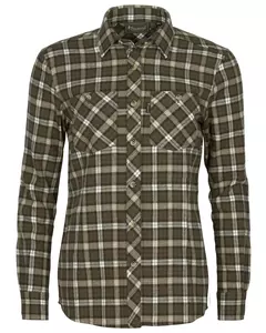 Härjedalen Shirt Dam Pinewood - Mörkgrön/Offwhite 