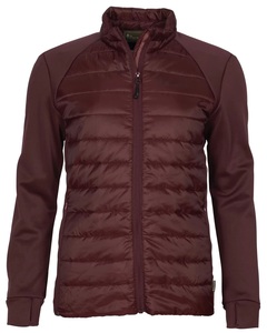 Finnveden Hybrid Powerfleecejacka Dam Pinewood - Earth Plum 