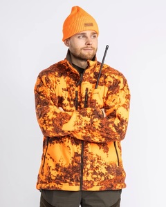 Furudal Reversible Fleeceacka Pinewood - Jaktbrun/Strata Blaze 