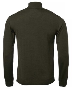 Aston Half Zip Merino Pullover Chevalier - Dark Green 