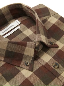 Heron Flannel Shirt Chevalier - Holly Green Checked 