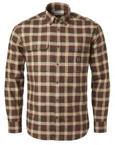 Heron Flannel Shirt Chevalier - Holly Green Checked 