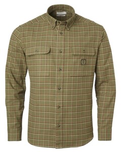 Heron Flannel Shirt Chevalier - Field Green Checked 