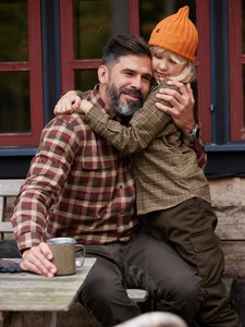 Ferret Flannel Shirt Barn Chevalier - Field Green Checked 