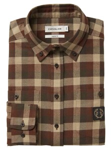 Heron Flannel Shirt Dam Chevalier - Holly Green Checked 