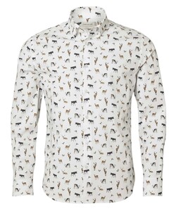Danson Contemporary Fit Shirt Chevalier - Royal Family Print 