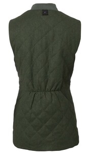Allington Fill100 Tweed Vest Dam Chevalier - Dark Green 