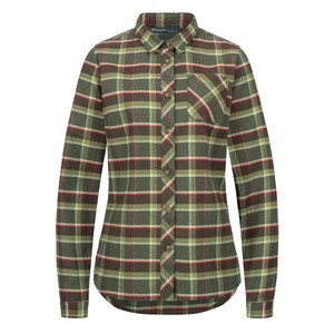 Charlotte Blouse Dam Blaser - Olive/Red Checked