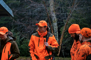 Venture Rover Jacka Seeland - Pine green/Hi-Vis orange 