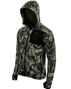 Thon Hoodie 3D Fade Camo Haunter - Green/Black