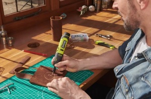 Ryobi RRT4-120GA15 Startkit Roterande Multiverktyg 4V USB Lithium 