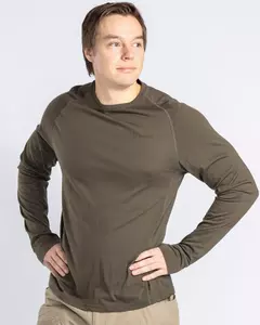 Lappland Merino Långärmad T-shirt Pinewood - Moss Green 